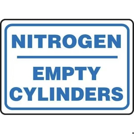 Accuform SAFETY SIGN NITROGEN EMPTY MCPG570XT MCPG570XT